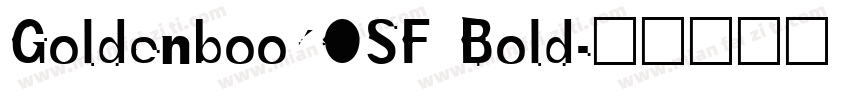 GoldenbookOSF Bold字体转换